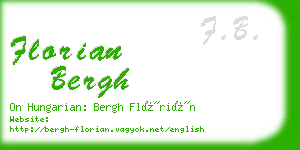 florian bergh business card